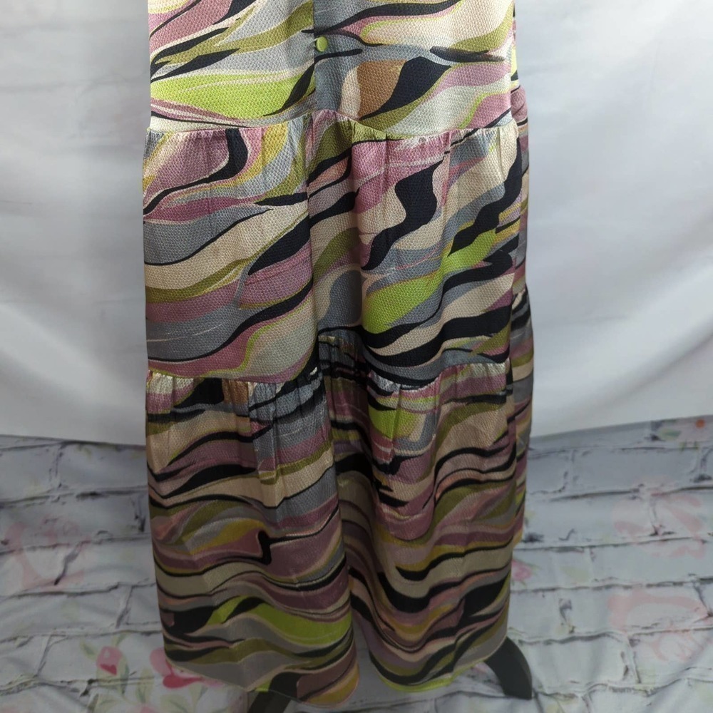 Ted Baker Warren Printed Button Through Cami Maxi Dress in DUSTY PINK Size 6 US - Picture 4 of 13